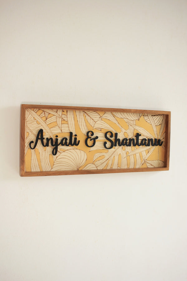 Leafy Gold Sign