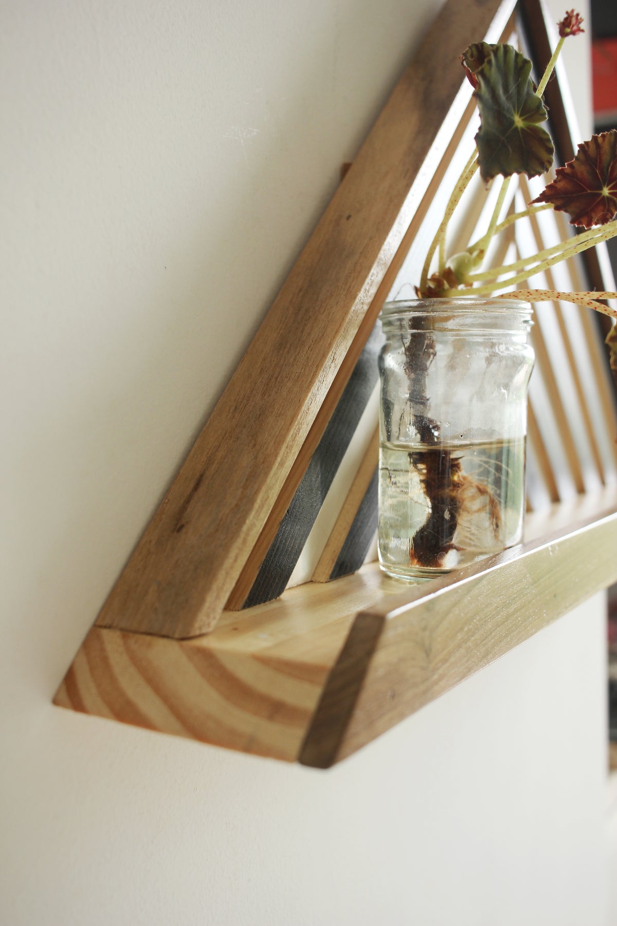 B&W Stripes Shelf- Set of 2
