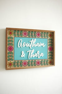 Floral Border Sign