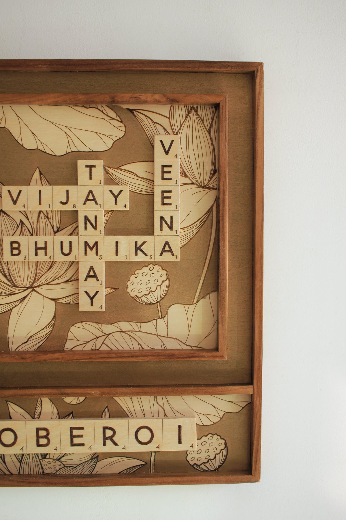 Lotus + Surname Scrabble