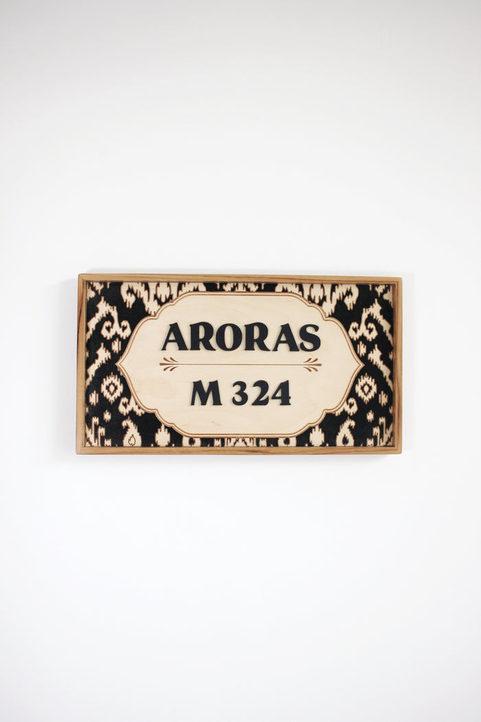 Ikat Pattern Sign