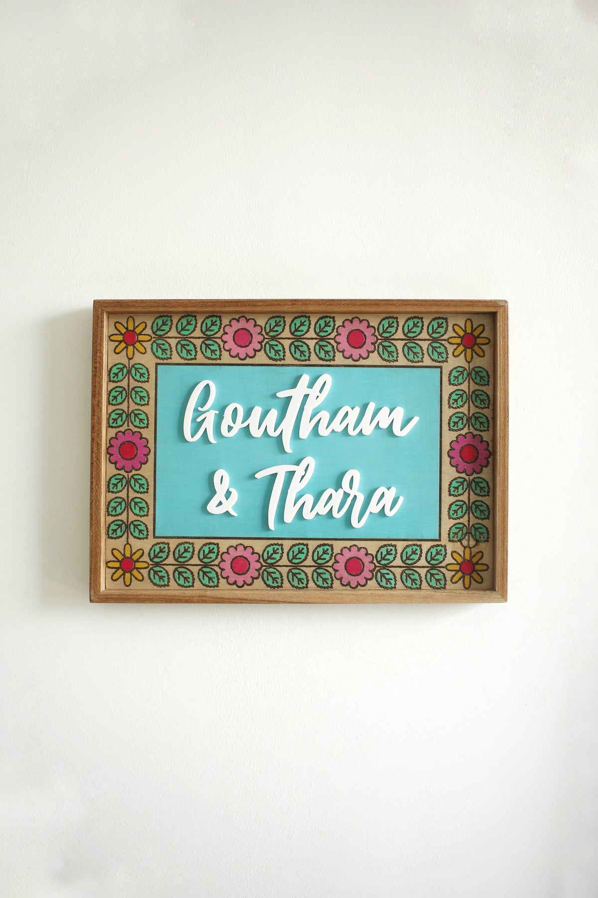 Floral Border Sign