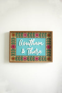 Floral Border Sign