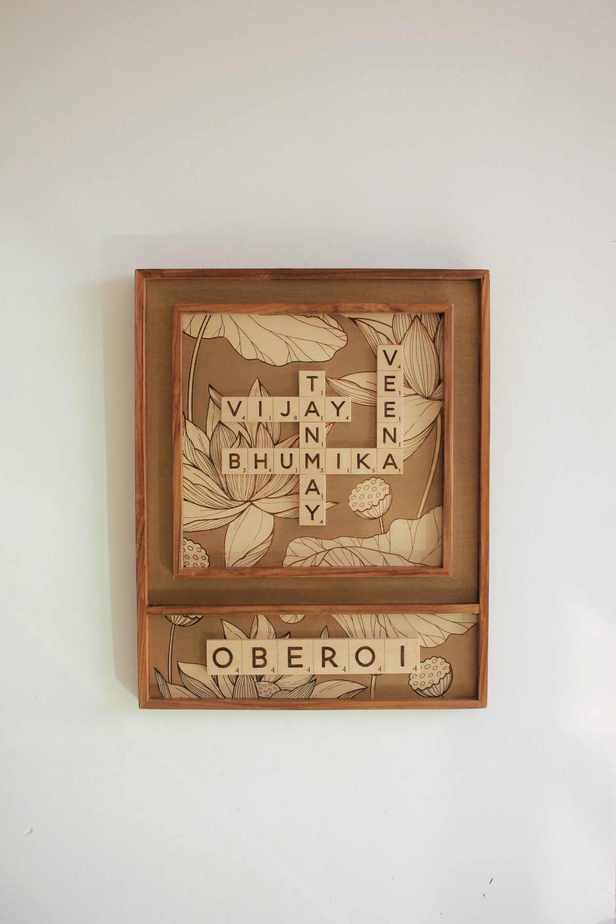 Lotus + Surname Scrabble