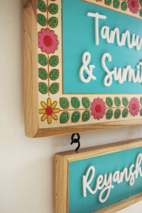 Floral Border Sign