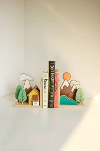 Mountain Landscape Bookend