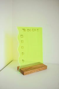 Neon Acrylic Dry Erase Board