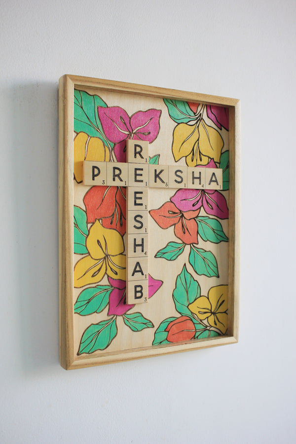 Pastel Bougainvillea Scrabble
