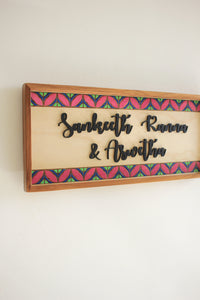 Circle Motif Border Sign