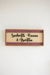 Circle Motif Border Sign