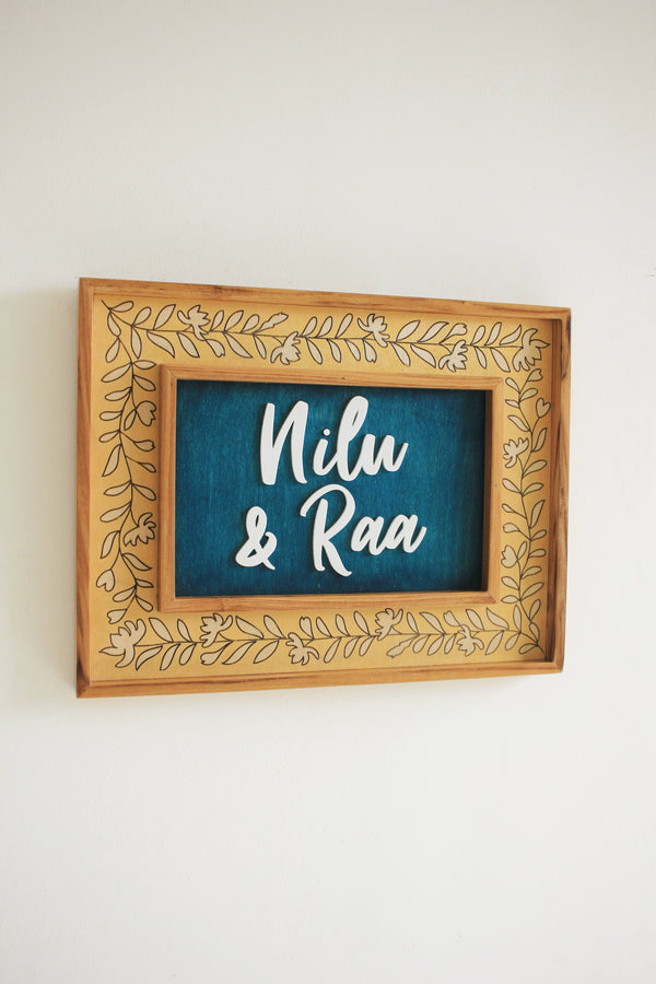 Leaf & Letter Sign