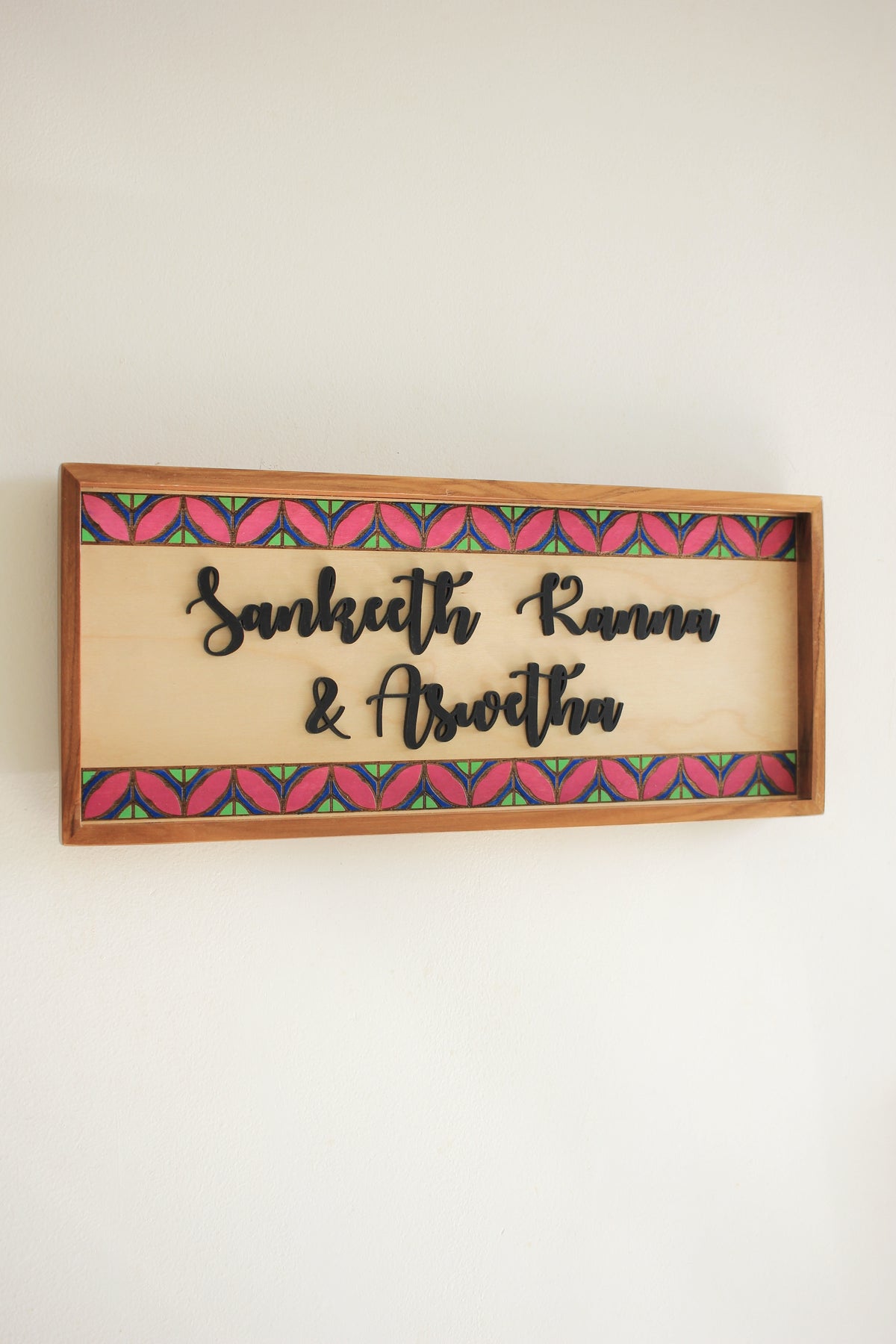 Circle Motif Border Sign