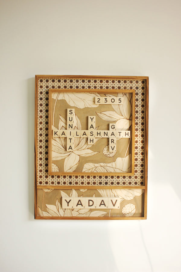 Lotus + Surname Scrabble