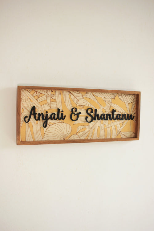 Leafy Gold Sign