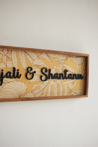 Leafy Gold Sign