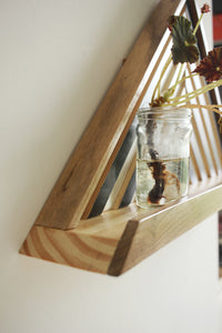 B&W Stripes Shelf- Set of 2