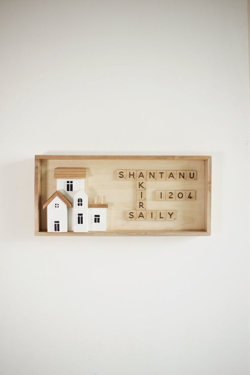Scrabble House Sign