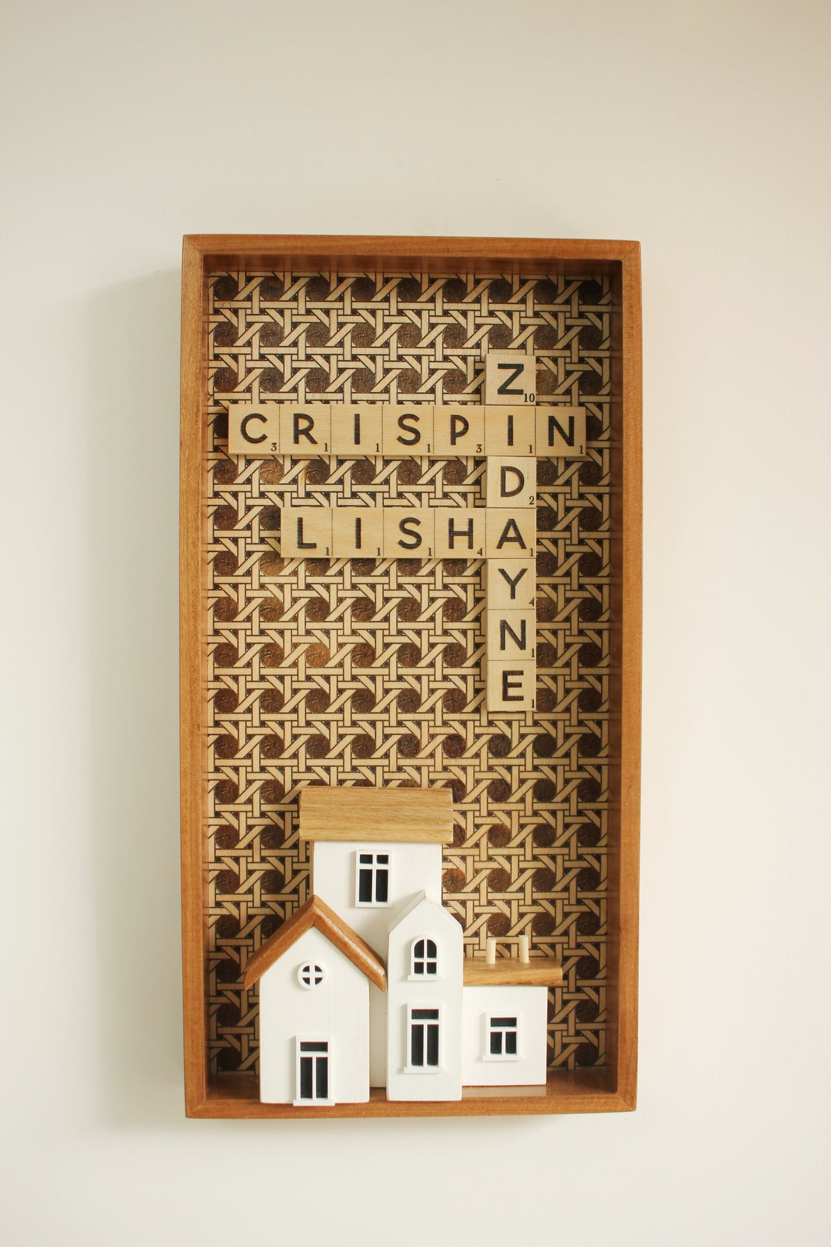 Narrow Rattan House Scrabble
