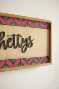 Circle Motif Border Sign