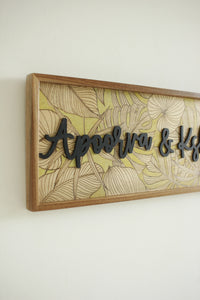 Leafy Gold Sign