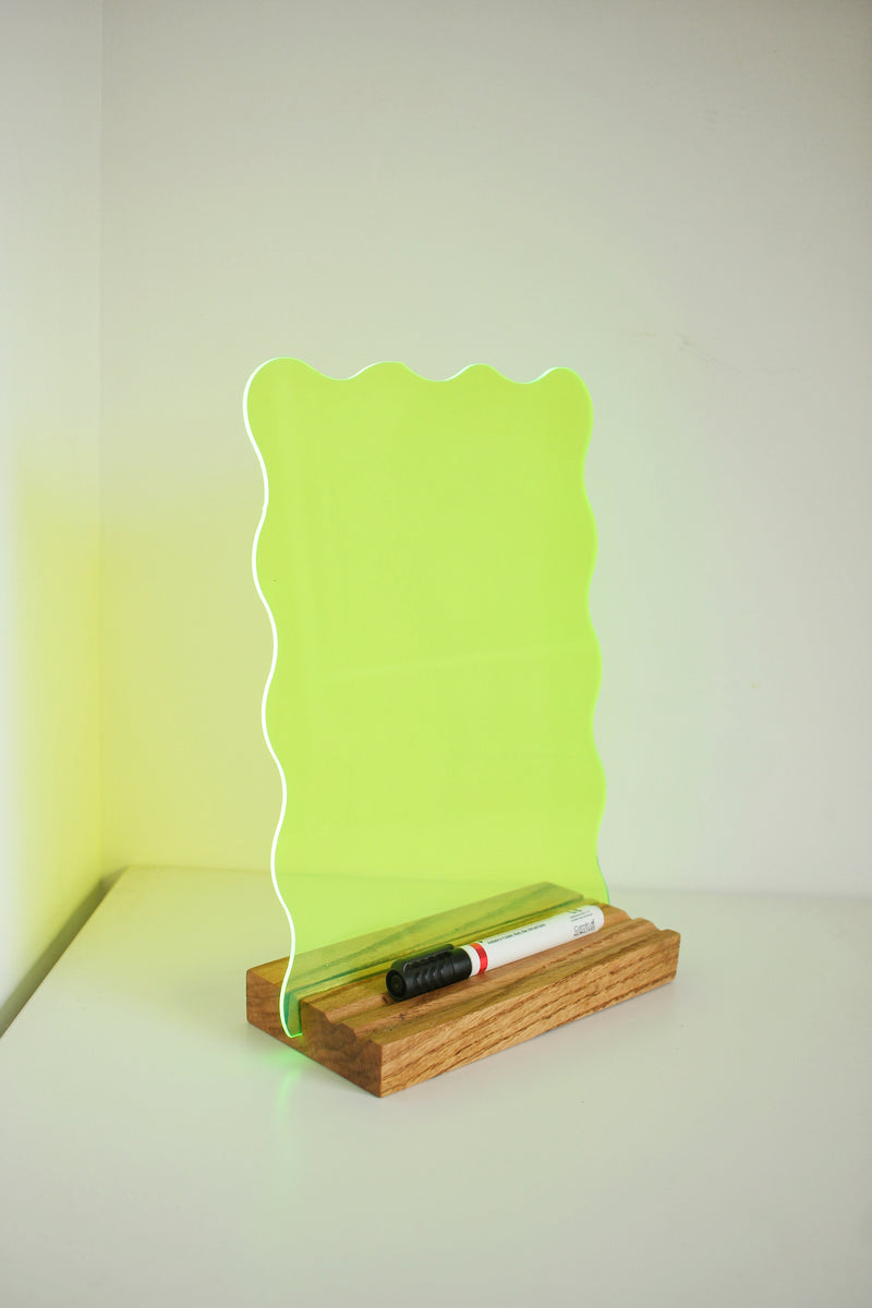 Neon Acrylic Dry Erase Board
