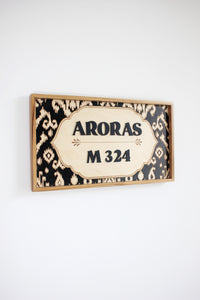 Ikat Pattern Sign
