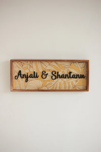 Leafy Gold Sign