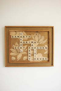 Double Frame Lotus Scrabble