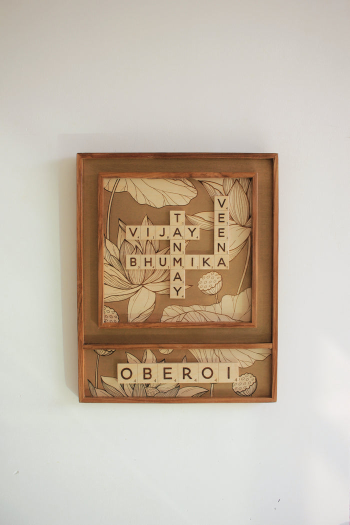Lotus + Surname Scrabble