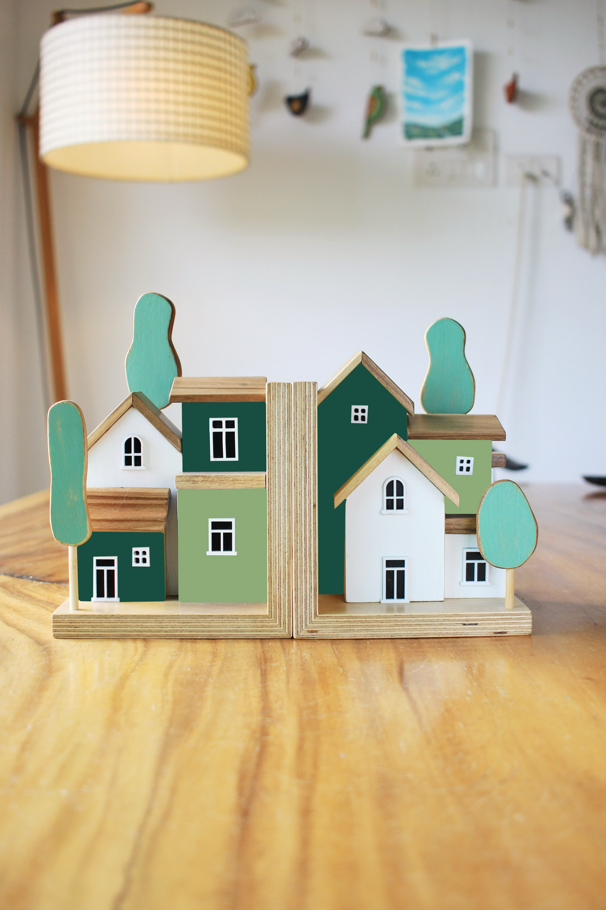 Coloured Cottage Bookend