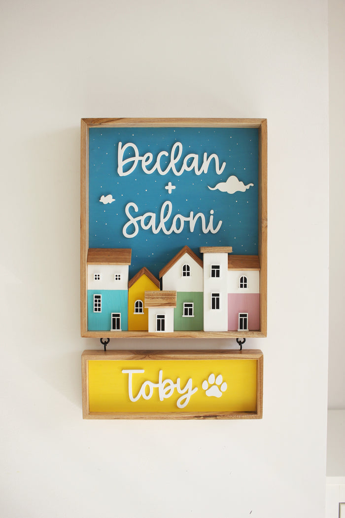 Pastel Home Sign