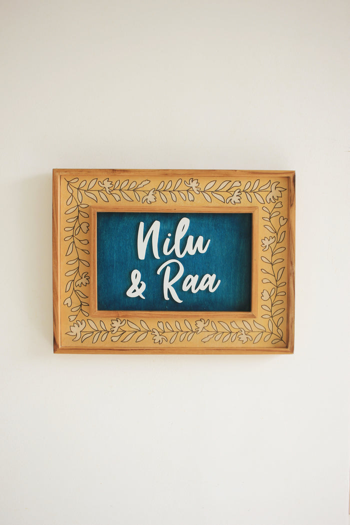 Leaf & Letter Sign