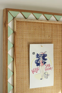 Mosaic Rattan Pinboard