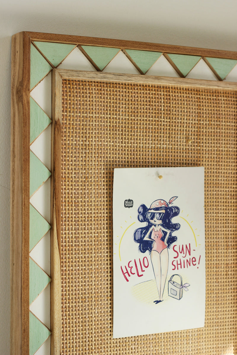 Mosaic Rattan Pinboard