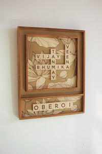 Lotus + Surname Scrabble