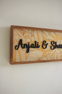 Leafy Gold Sign