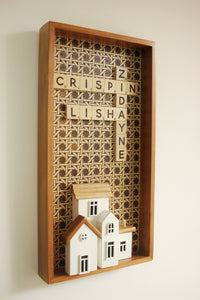 Narrow Rattan House Scrabble