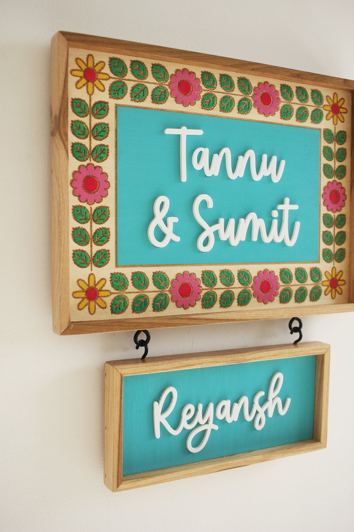 Floral Border  + Hanging Plank