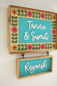Floral Border  + Hanging Plank