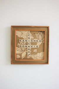 Double Frame Lotus Scrabble
