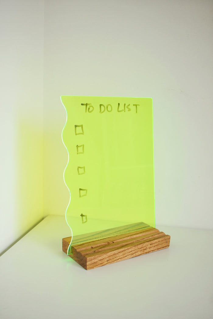 Neon Acrylic Dry Erase Board