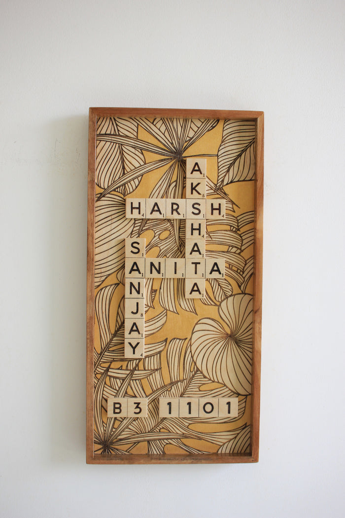 Narrow Leafy Gold Scrabble