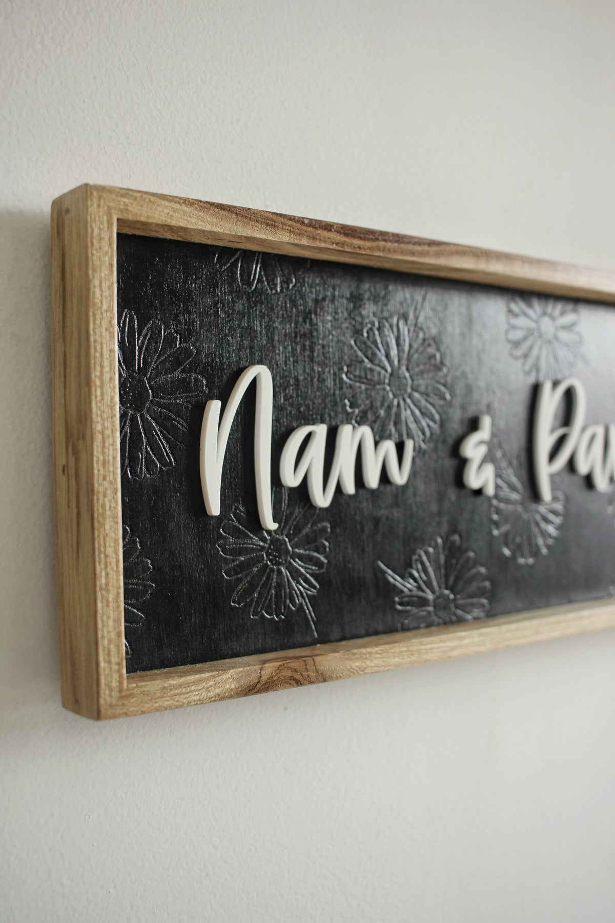 Flower Background Sign