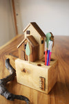 Wooden Block Pen Stand #18
