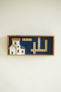 Scrabble House Sign