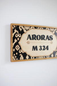 Ikat Pattern Sign