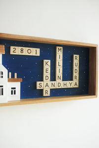 Scrabble House Sign