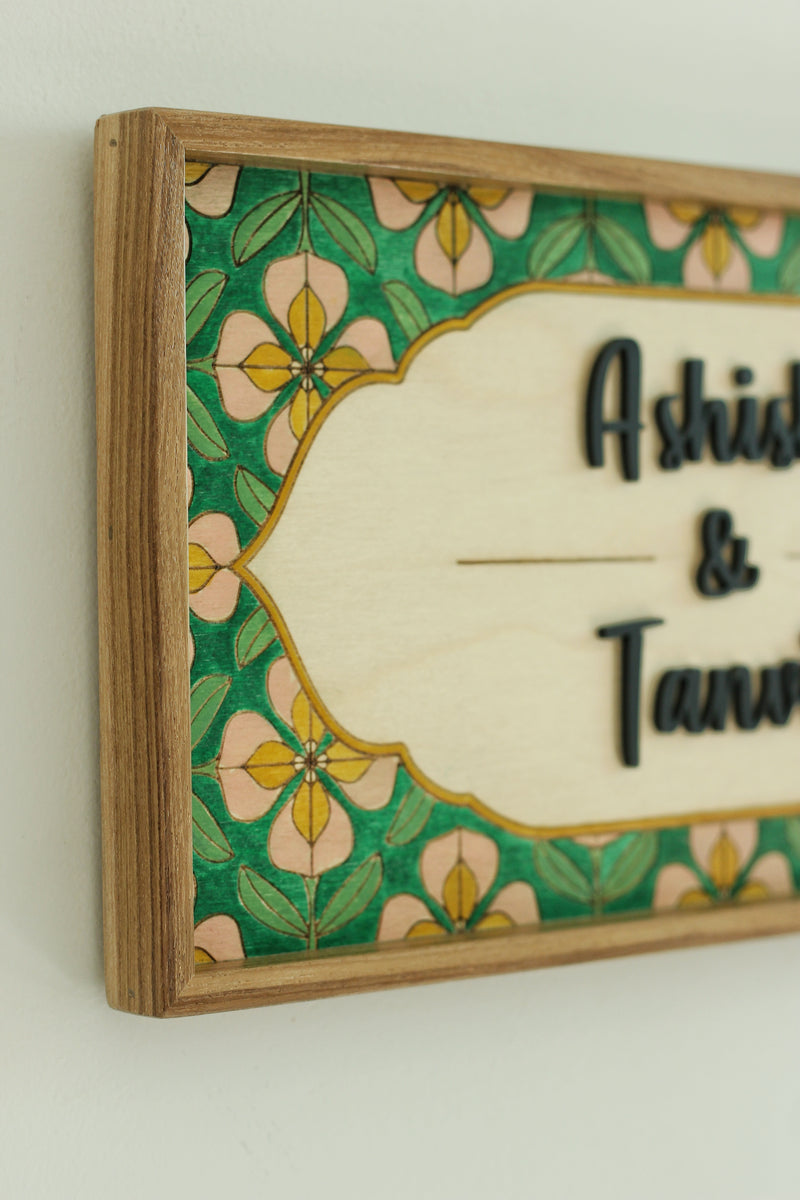 Flower Pattern Sign