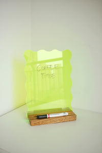 Neon Acrylic Dry Erase Board