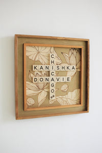 Double Frame Lotus Scrabble